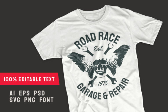 A Bold Road Race Graphic for Crafters & Small Businesses