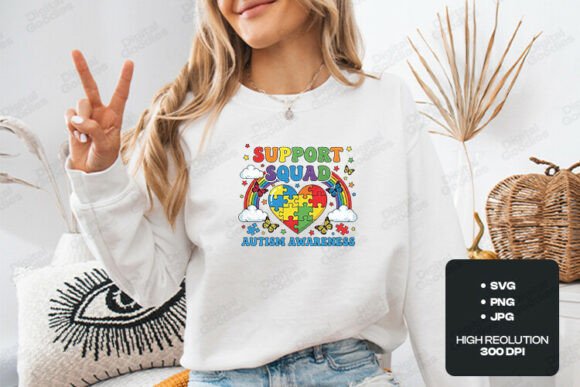 A Designer's Review: The Support Squad Autism Awareness Graphic
