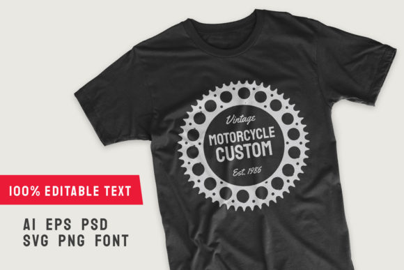 A Motorcycle Vector Design for Commercial Branding and Graphics
