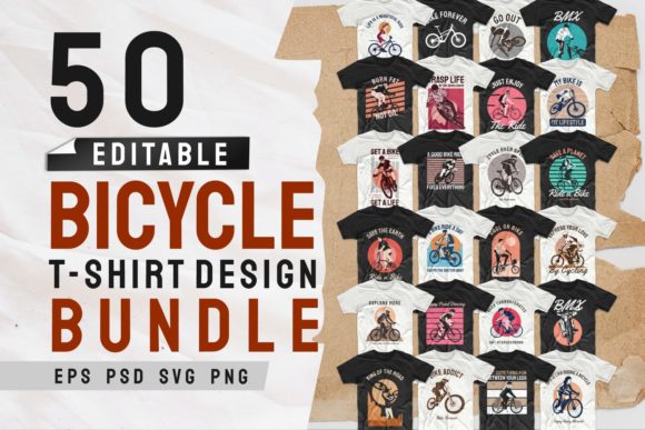 A Real-World Review of a Bicycle T-Shirt Design Bundle for Graphics & Print Templates
