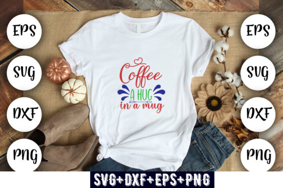 Coffee a Hug in a Mug: A Versatile Graphic Design Asset