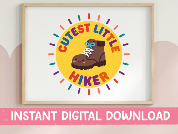 Cutest Little Hiker: A Versatile Design for T-Shirts & Graphics
