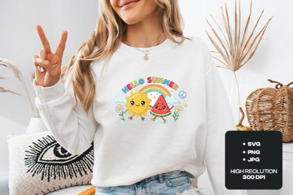 Evaluating Hello Summer Cute Kawaii Graphics for Local Brand Projects