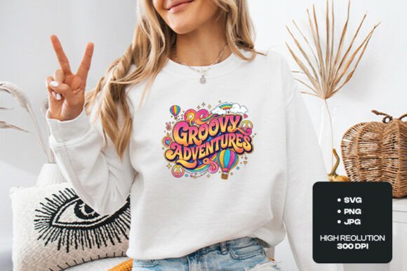 Groovy Adventures Retro SVG Art for Graphics & T-Shirt Designs