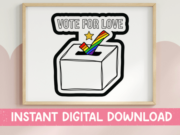 How the Vote for Love Ballot Box Graphic Elevates T-Shirt Designs
