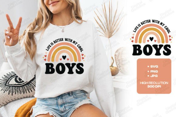 Life is Better with My Boys: A Graphics Review for T-Shirt Designs