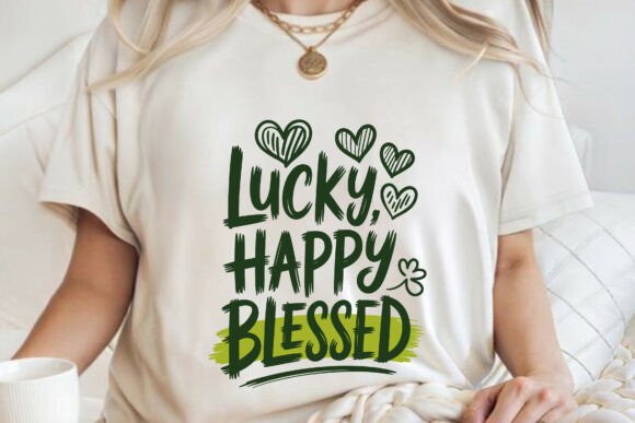 Lucky Happy Blessed St Patrick’s Day Graphics for T-Shirt Designs