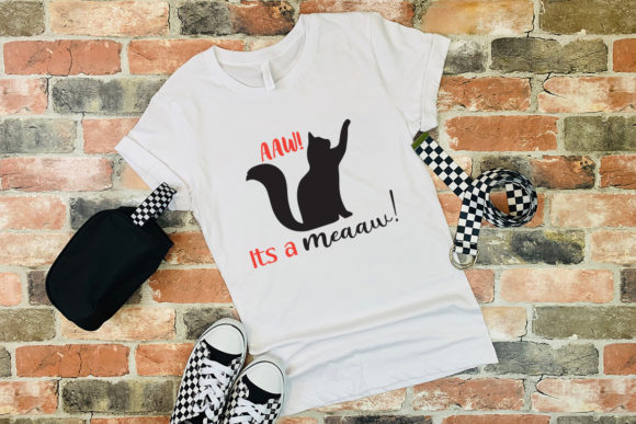 Meaaw Tshirt Vector: Graphics for Print Templates