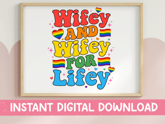 Wifey Pride SVG: A Joyful Graphic for T-Shirt Designs
